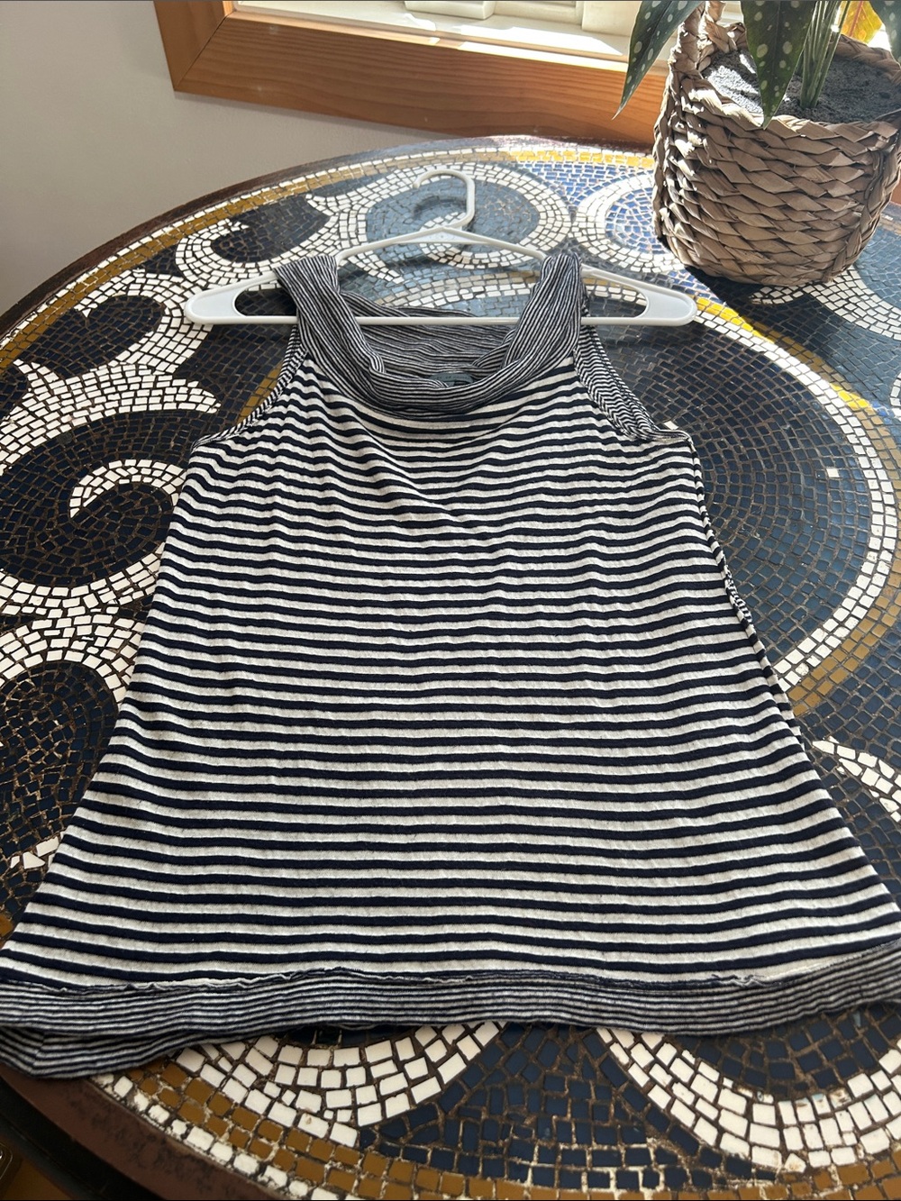 Sleeveless cowl neck